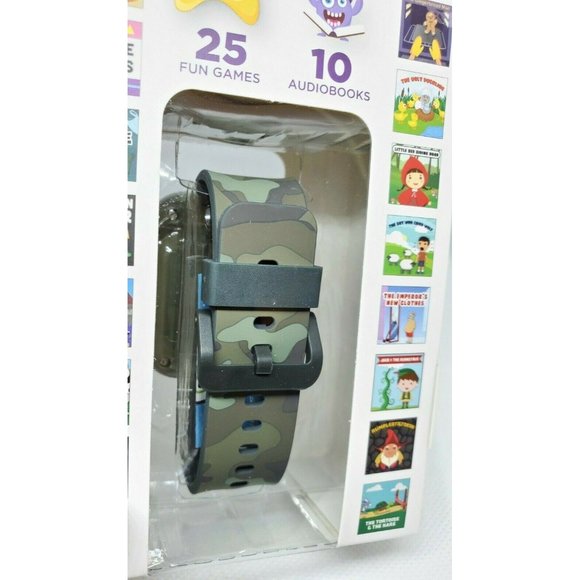 iTech Jr Kids Army Fatigue Camera Touch Screen Audio Books Games Smartwatch - Picture 11 of 12